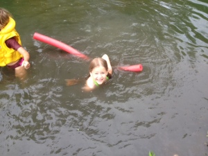 Swimming at Camp 4